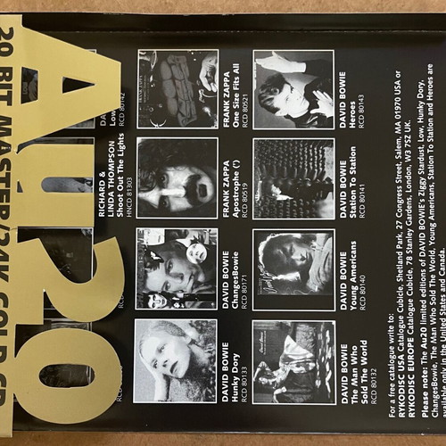 David Bowie Young Americans CD remastered, limited numbered, like new