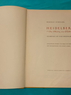 Συλλεκτικό βιβλίο Heidelberg 1950-60 με αφιέρωση Έλληνα εργάτη