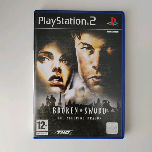 Broken Sword The Sleeping Dragon for Playstation 2 with small crack on case