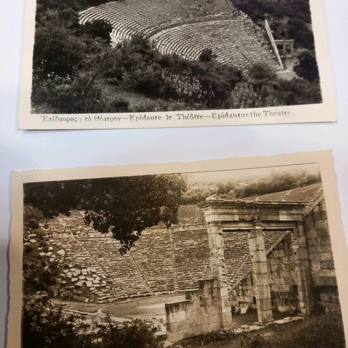 Epidaurus Theatre postcard used 1950