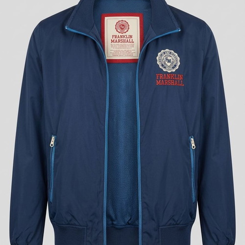 Franklin & Marshall men's blue lightweight windbreaker jacket used