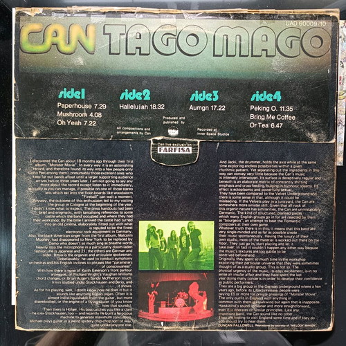 Can Tago Mago double LP used, rock