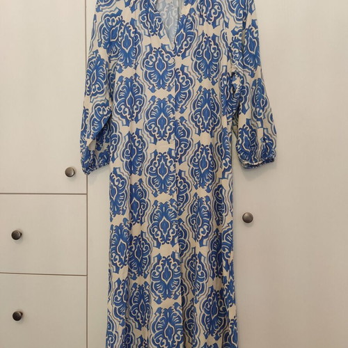 Zara printed midi dress oversized caftan airy, size Small