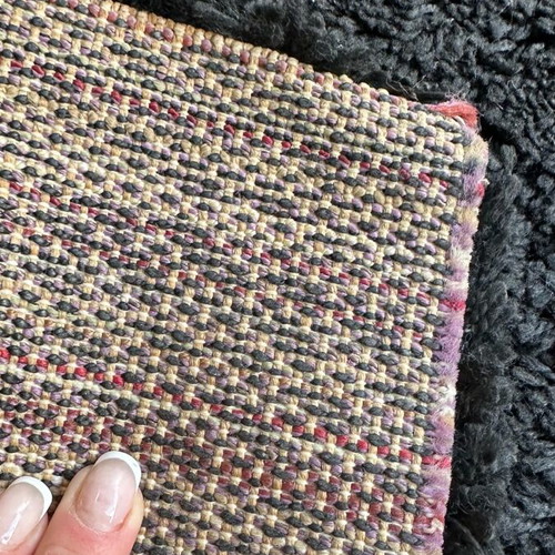 Black shaggy rug 1.30x1.95 like new