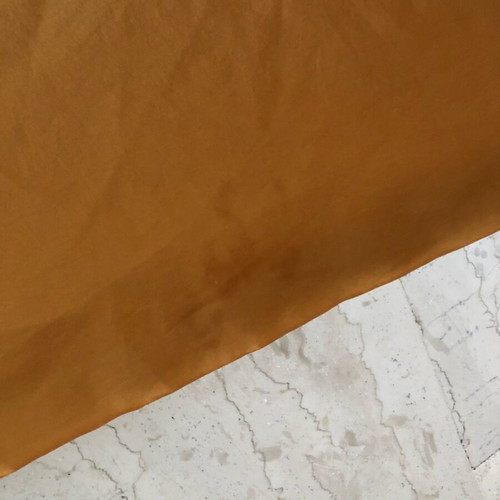 Trussardi Jeans dress used, burnt orange, linen silk fabric