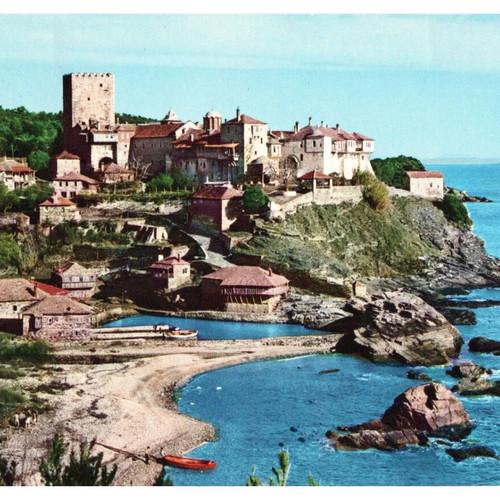 Collectible postcards used, pack of 10, 1970-80
