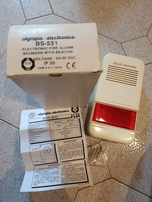 Olympia Electronics BS-531 fire alarm sounder with beacon