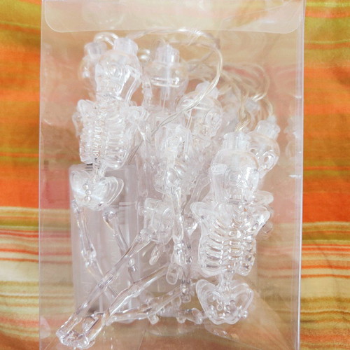 Skeleton string lights new with battery and switch