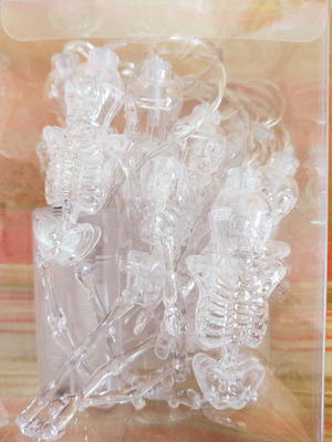 Skeleton string lights new with battery and switch