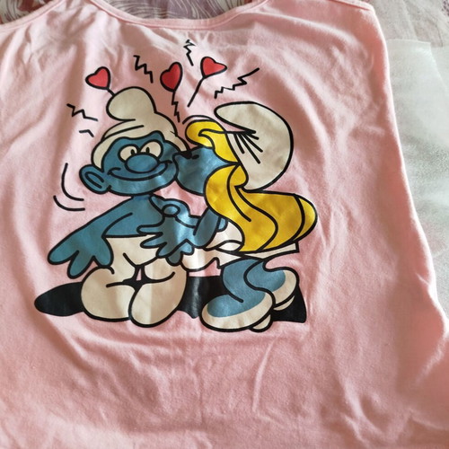 Smurfette T-shirt new, medium, pink