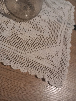 Handmade square doily new