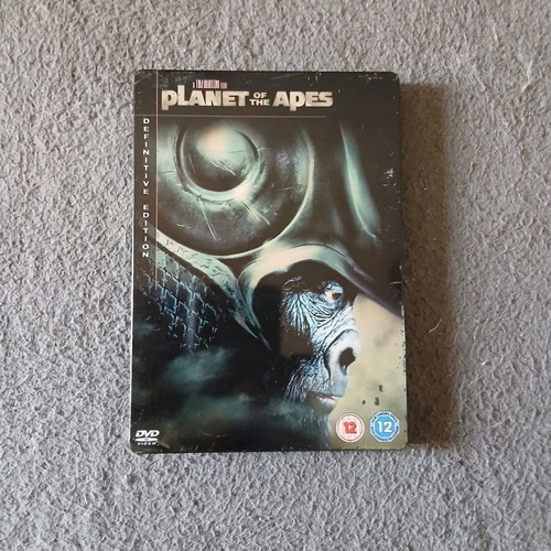 Planet of the Apes DVD movie steelbook used with Greek subtitles