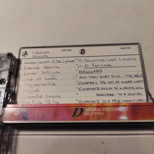 Therion and Haggard cassette tape used, metal