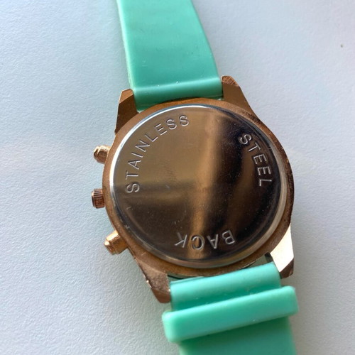 Adidas stainless steel watch like new, green turquoise