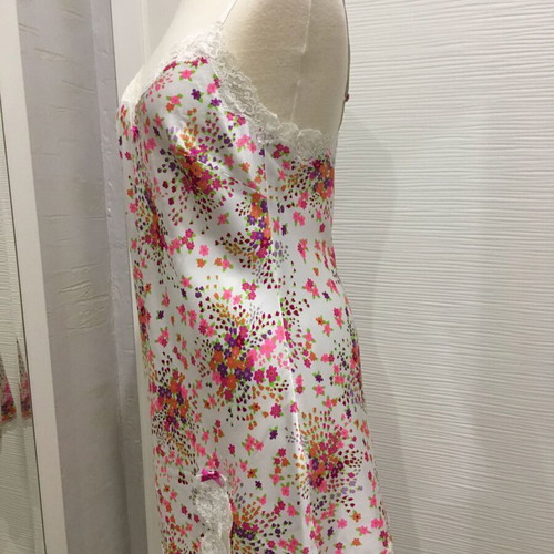Victoria's Secret floral satin slip dress, size M