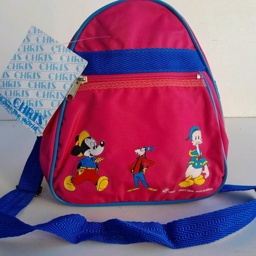 Walt Disney kindergarten school bag new, Greek made 80's Chris