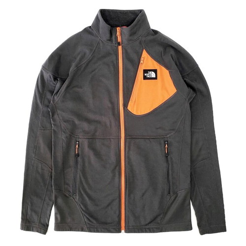 The North Face fleece jacket like new, size S-M, gray and orange