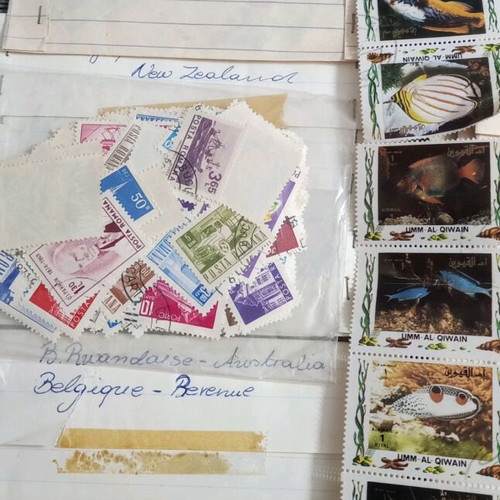 Stamps like new, collectible with two albums in storage box