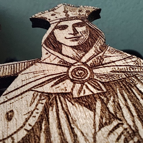 Woodcraft Wooden Tabletop Icon of Saints Konstantinos and Eleni new