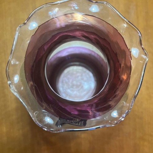 Vintage Murano γυάλινο βάζο Linea Mary Made in Italy, σαν καινούργιο