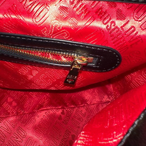 Love Moschino shoulder bag used, black with pouch