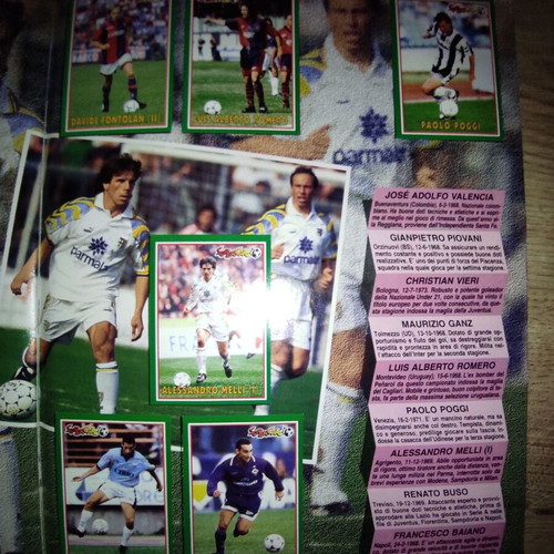Panini Supercalcio 1996-1997 sticker album used, complete