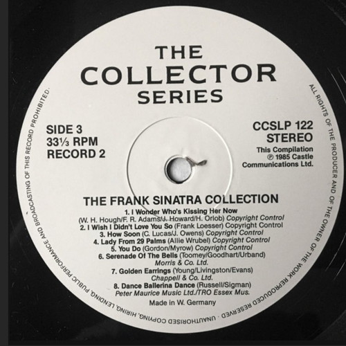 Frank Sinatra The Frank Sinatra Collection used vinyl, 2 LPs