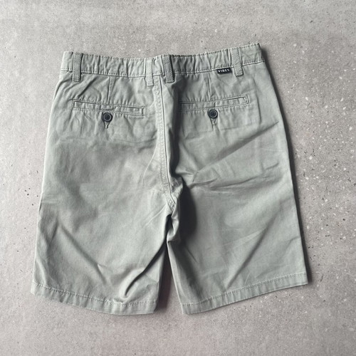 Mango boy's bermuda shorts, 134 cm, grey green gabardine fabric