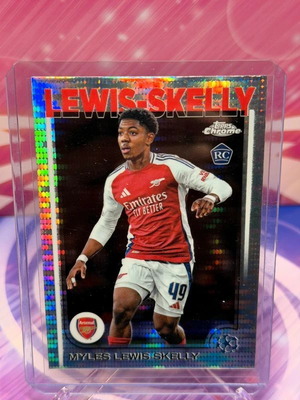 Myles Lewis-Skelly RC Topps Chrome Refractor Arsenal UEFA Champions League καινούργιο