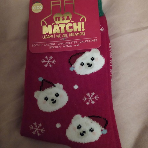 Legami Christmas Socks new, size 28-35, red