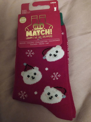 Legami Christmas Socks new, size 28-35, red