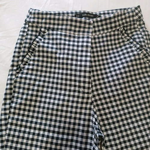 Zara pants black and white, slim fit, like new
