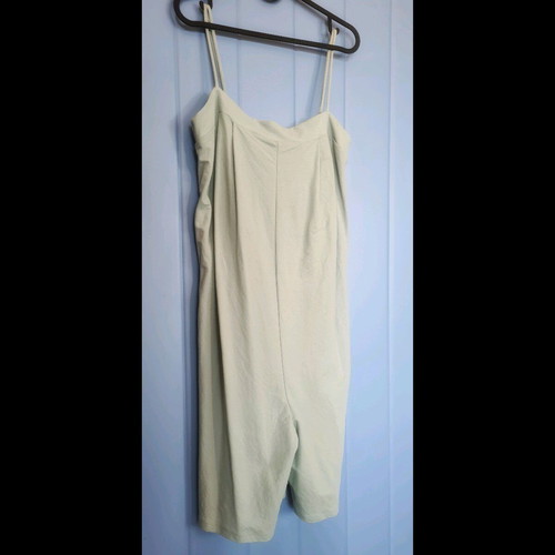 Zara one-piece bermuda jumpsuit like new, mint color, size M