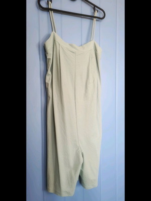 Zara one-piece bermuda jumpsuit like new, mint color, size M