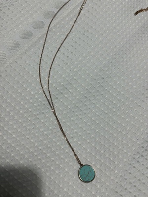 Pendant with blue stone refurbished
