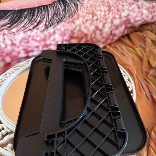 Foldable Portable Toilet Seat for Camping, Like New, Black