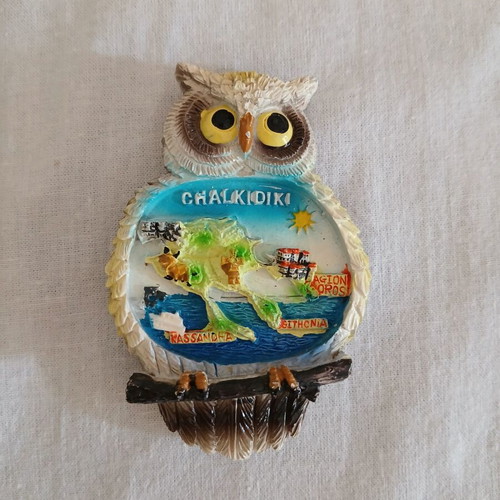 Souvenir magnet used from Chalkidiki