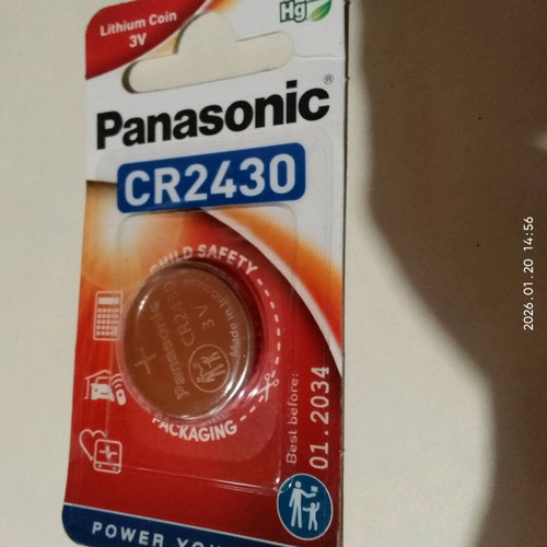 Panasonic CR2430 battery new, unused