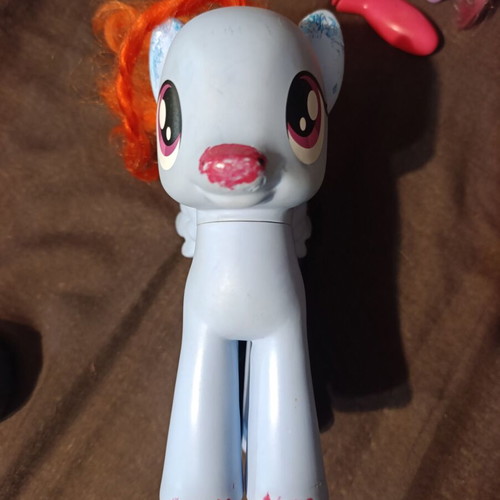 Rainbow Dash 2013 figure used My Little Pony Hasbro with extras