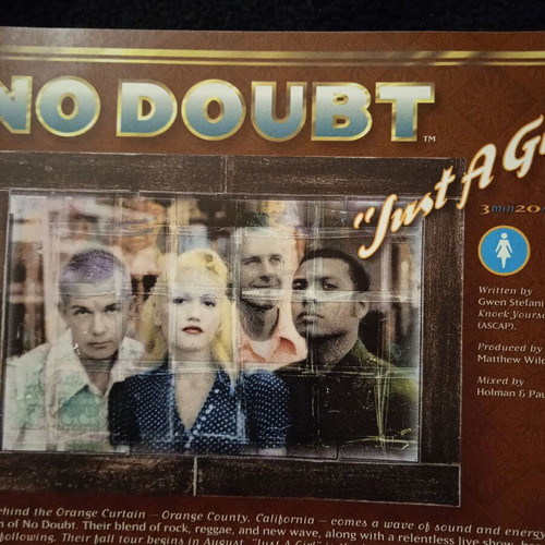 No Doubt Just A Girl promo single used