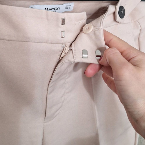 Mango fabric pants like new, beige, size S