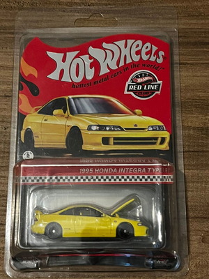 Hot Wheels Red Line Club 1995 Honda Integra Type R κίτρινο καινούργιο με Protector RLC