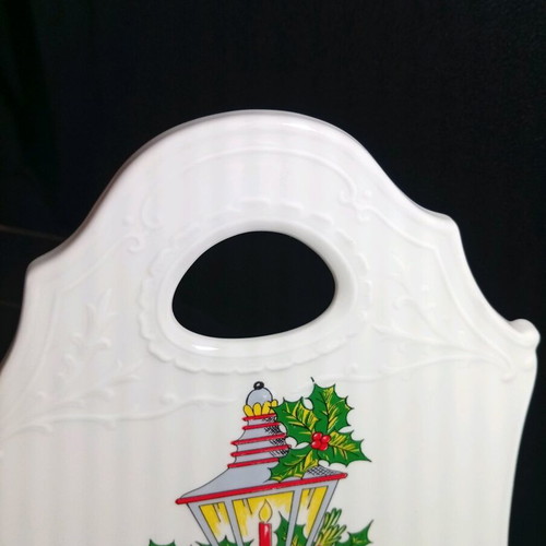 Oscar Bavaria porcelain snack plate with Christmas motif