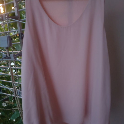 Women's blouse two-layer pink used, one size
