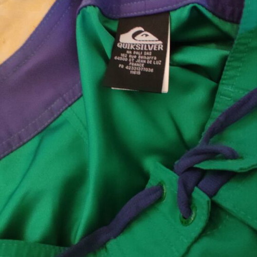Quiksilver boardshorts size 34 like new, blue and green
