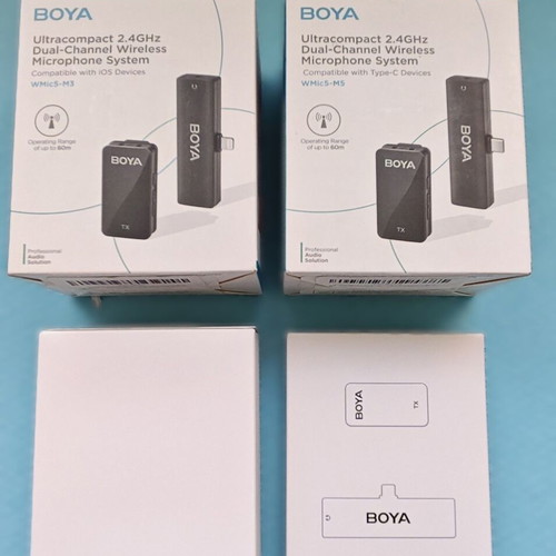 Boya WMic5 Ultracompact 2.4GHz Dual-Channel Wireless Microphone System new