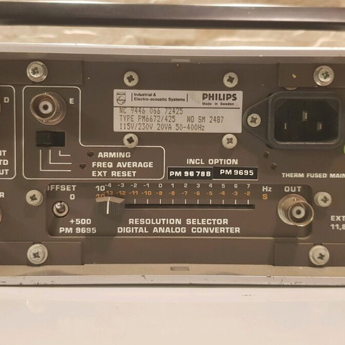 Fluke PM6672 high resolution counter timer 1GHz used including 9695 9678B