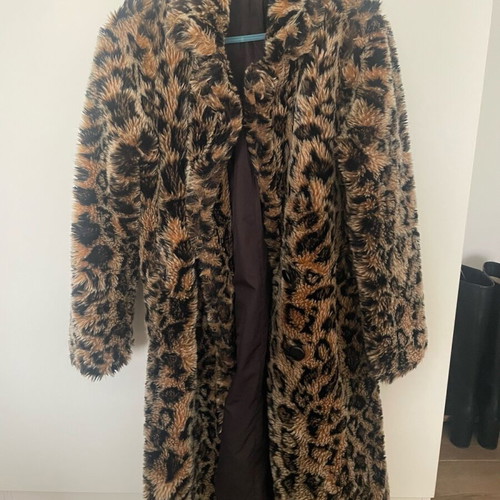 ASOS Ecological Fur like new, beige and brown