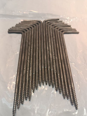 Long bent screws Φ6 50x200mm new with gifts