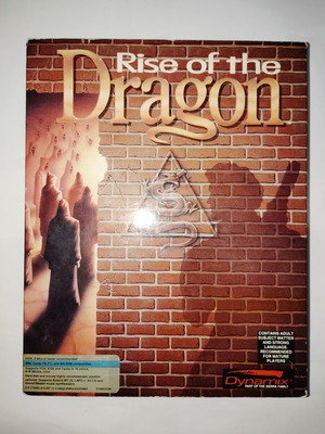 Rise of the Dragon 1990 MS-DOS παιχνίδι μεταχειρισμένο, λείπουν floppy 3.5"